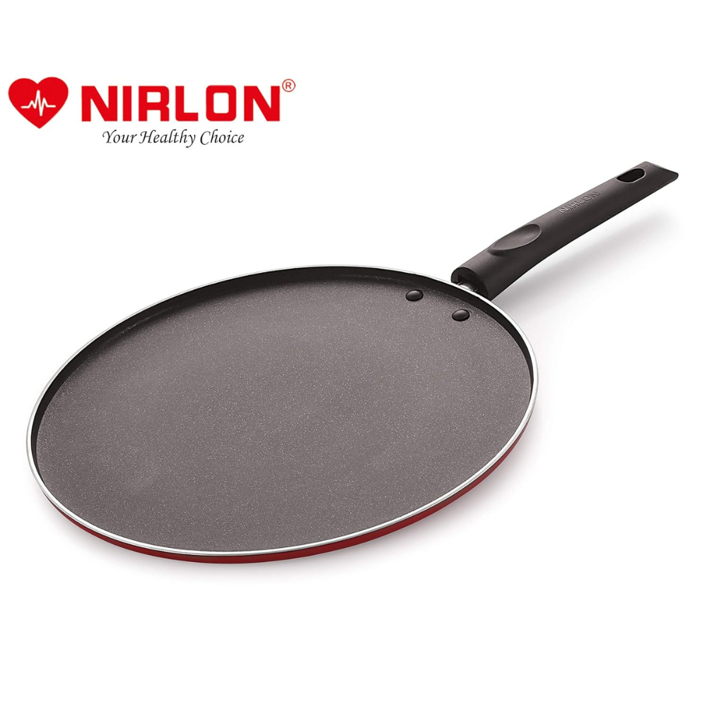 Nirlon Non Stick Dosa Tawa with Handle | Non Stick Dosa Pan, Chapati Tawa, Roti Tawa for Kitchen 29 cm
