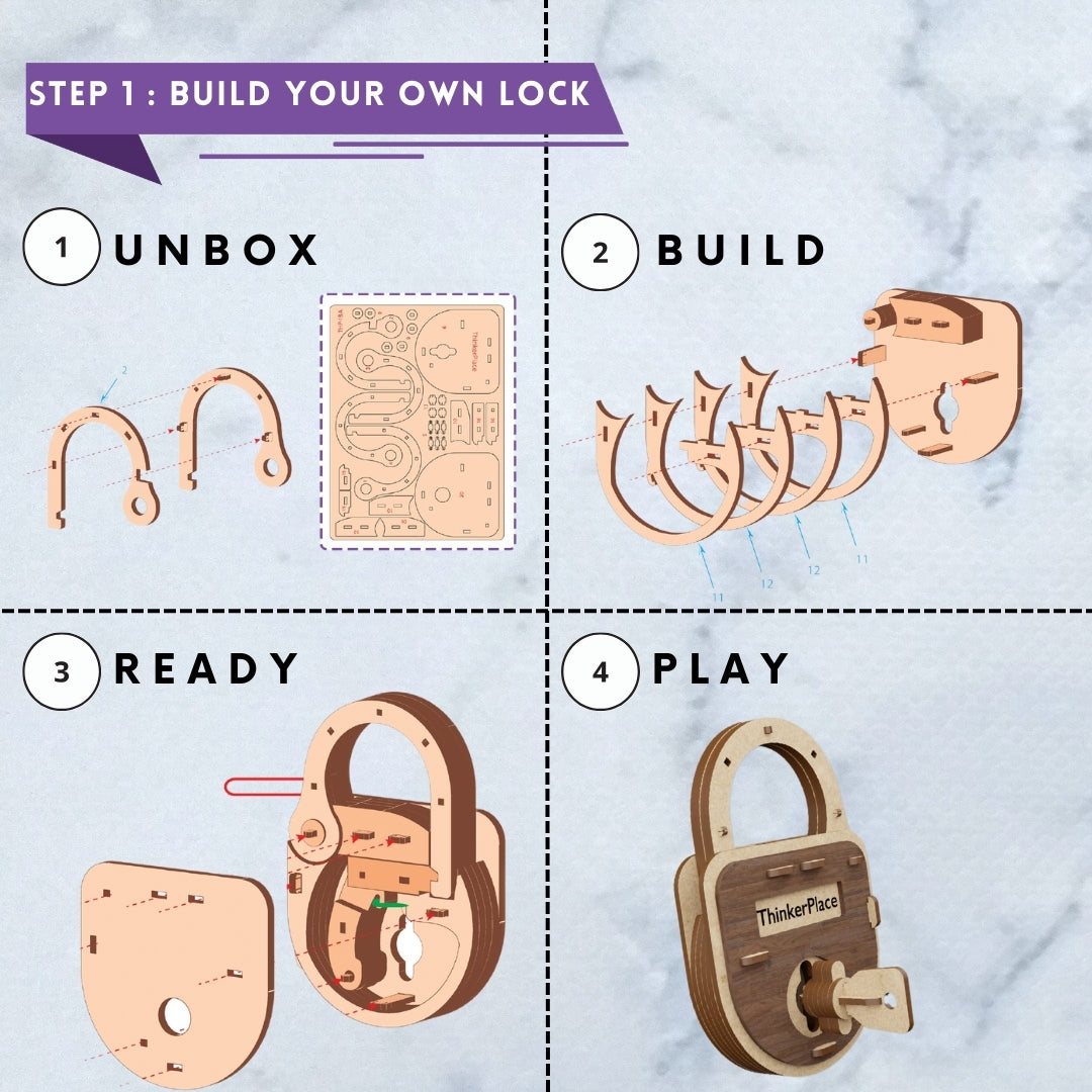 DIY Mechanical Lock- Learn Lock & Key Mechanism