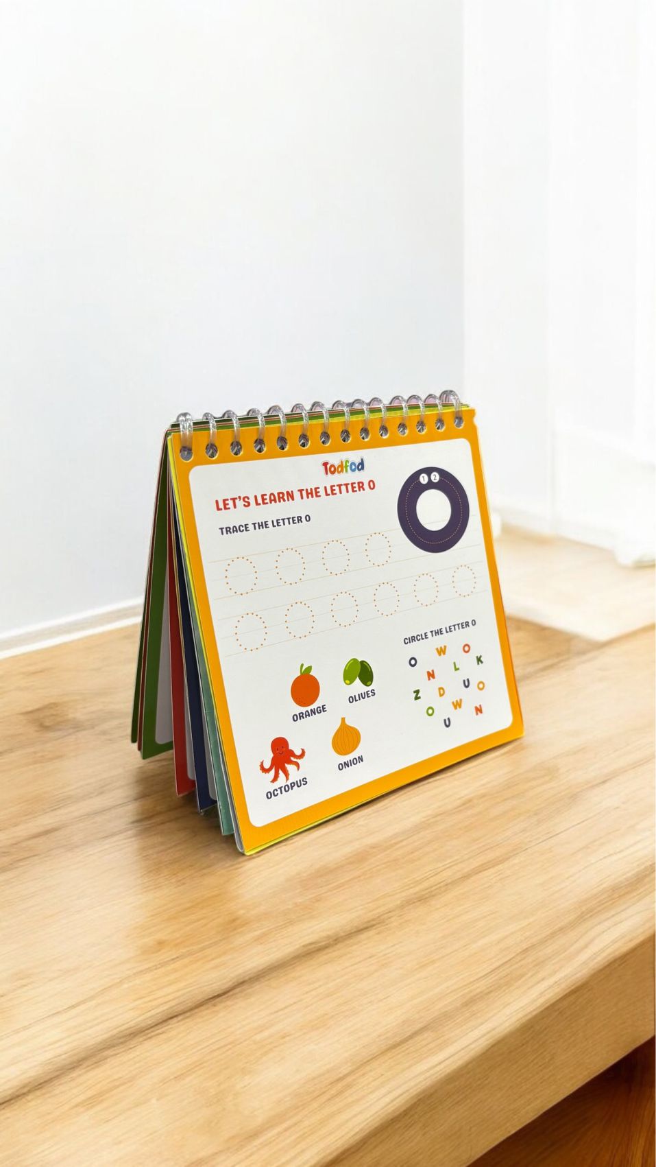 ABCD Spiral Writing Practice Book