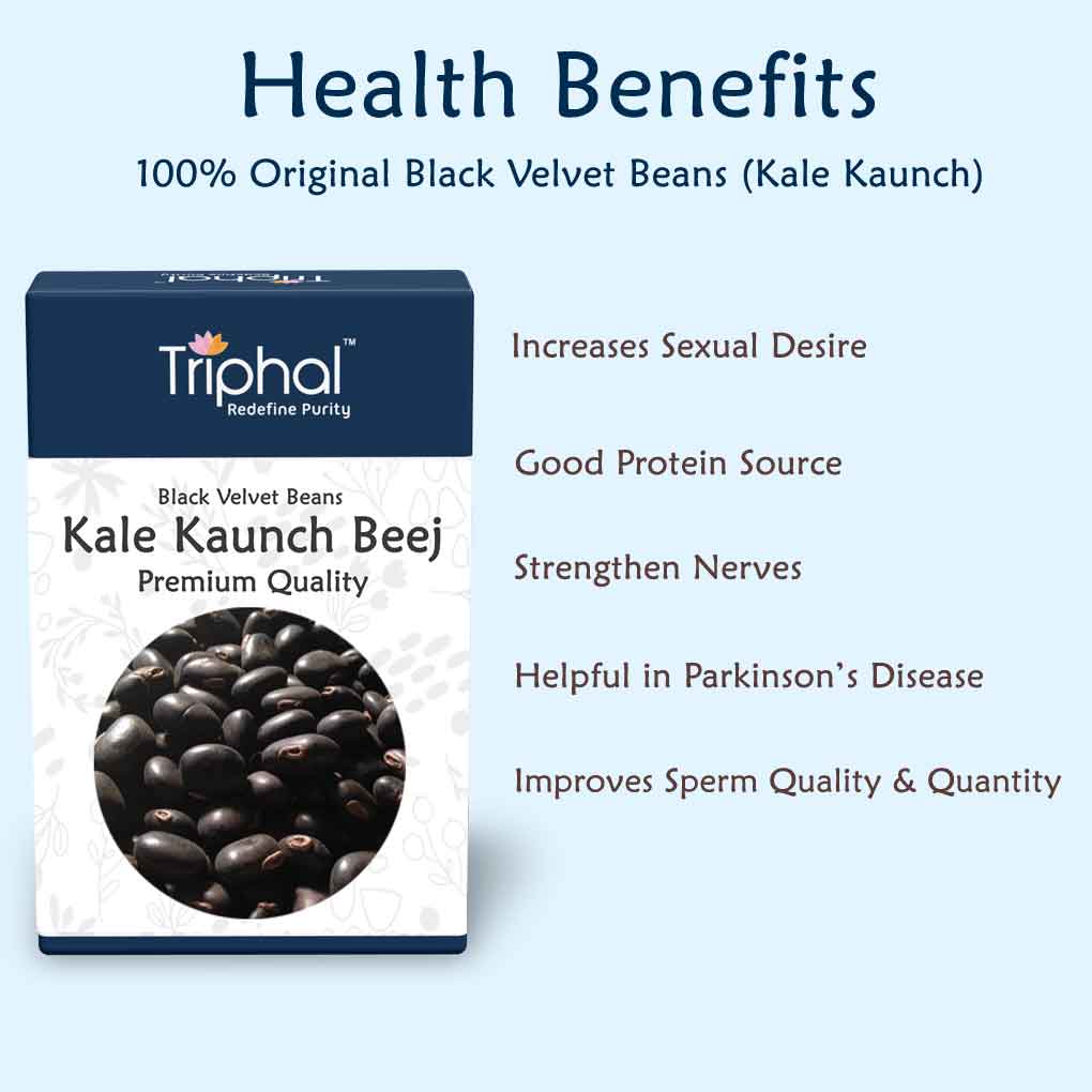 Triphal Kaunch Beej Kale – Black Velvet Beans