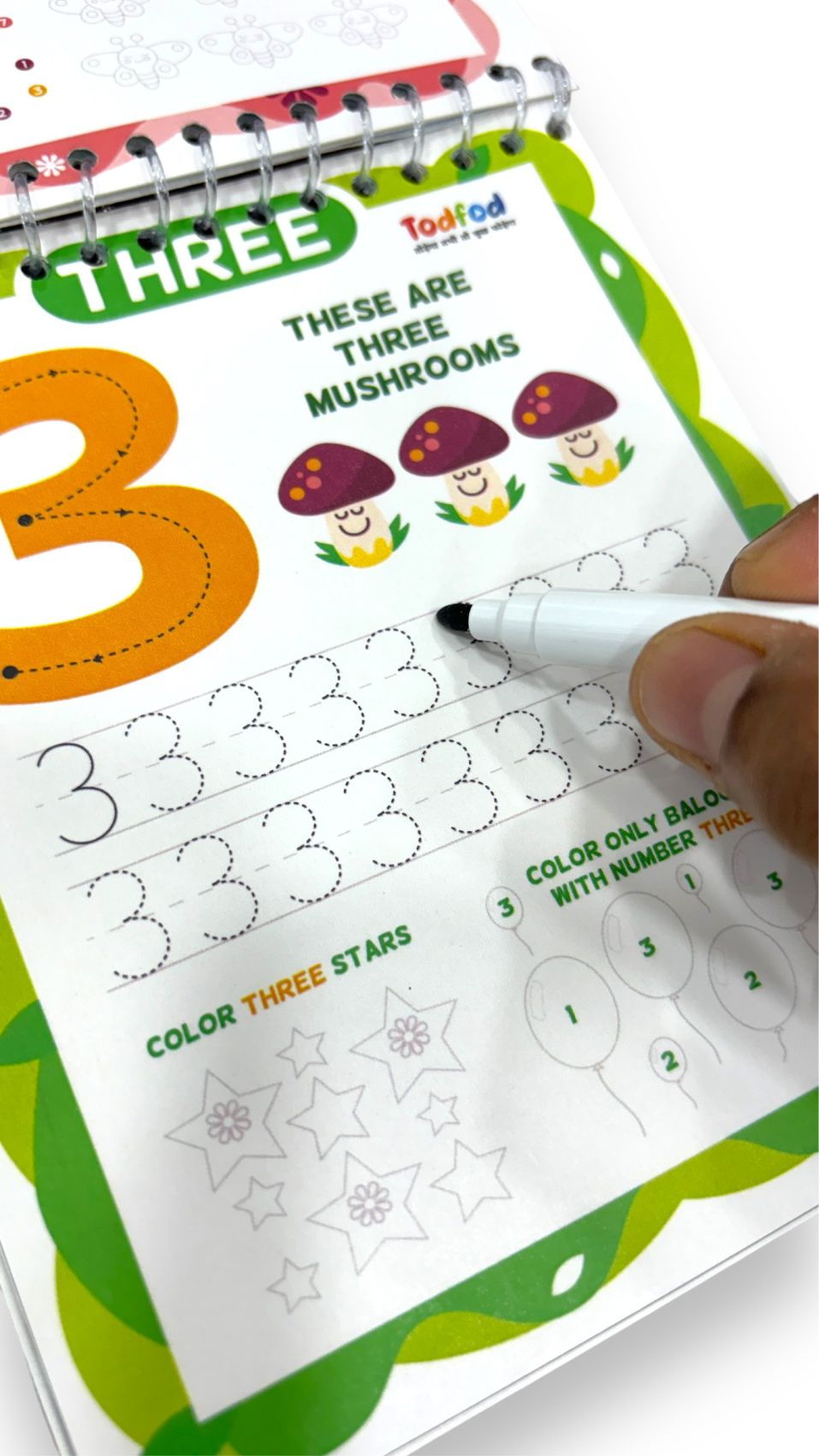 Rewritable Number Writing Practice Book