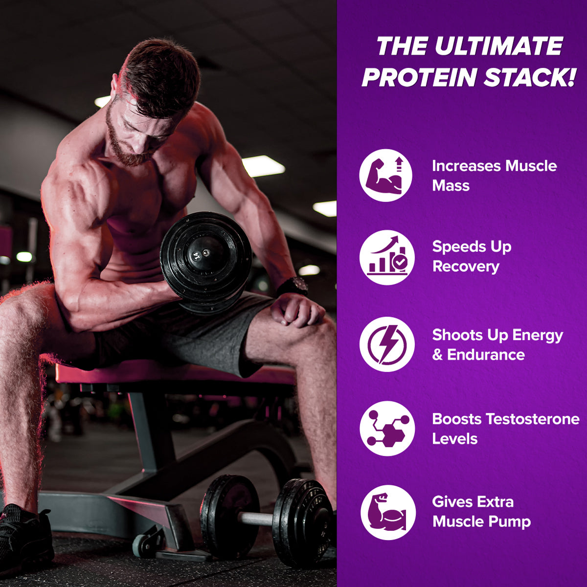 GNC Pro Performance Power Protein 6-in-1 Stack for Increased Strength