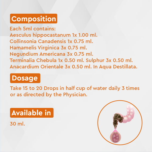 Allen Homeopathy A26 Piles Drops