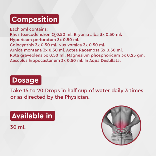 Allen Homeopathy A67 Back Pain Drops