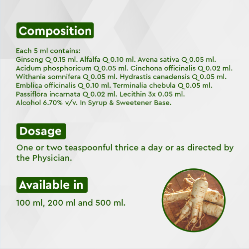 Allen Homeopathy Alfa Plus Ginseng Family Tonic