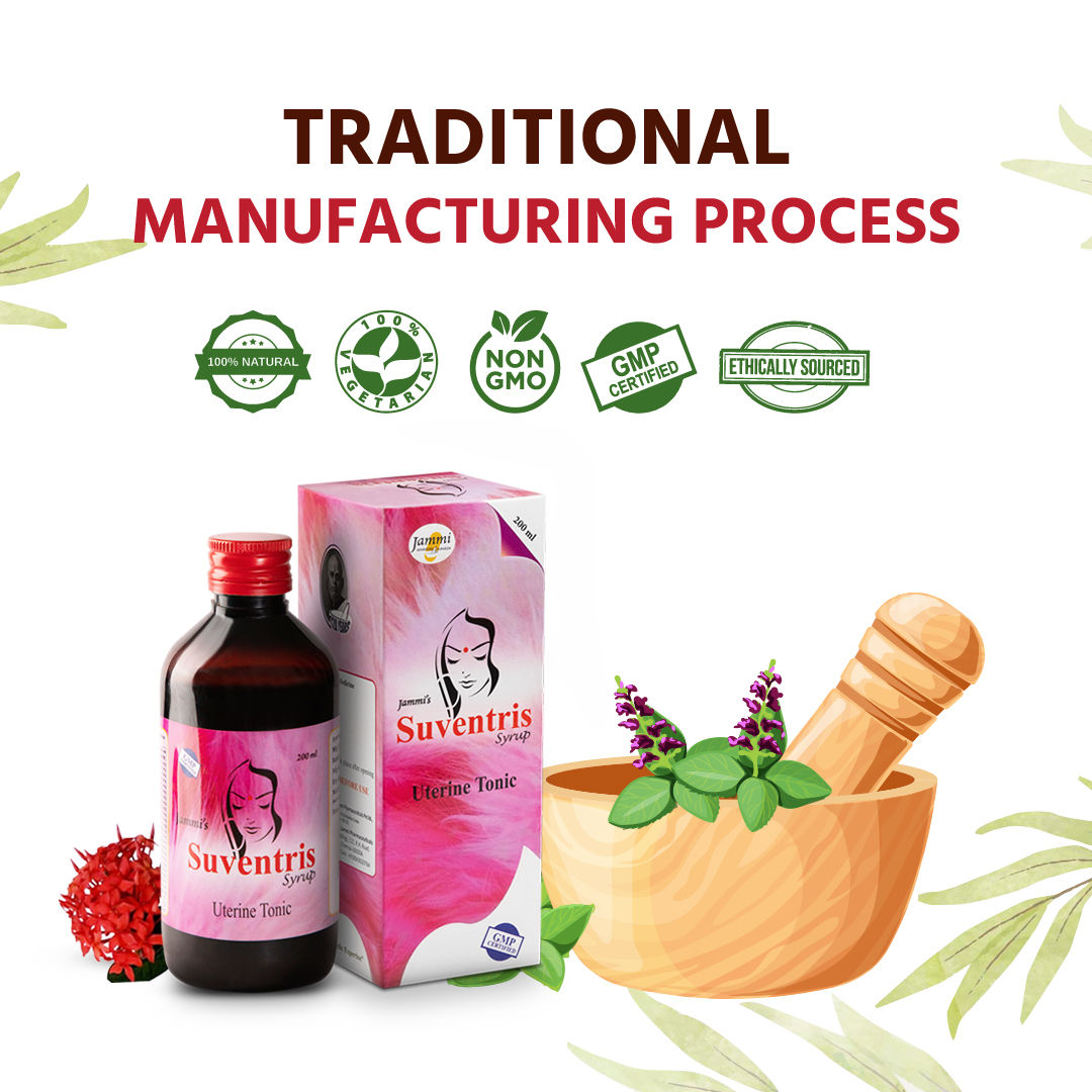 Jammi - Suventris – PCOD, Irregular Periods - 200 ml (Pack of 2)
