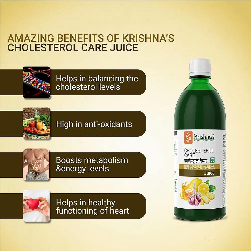 Krishna's Herbal & Ayurveda Cholesterol Care Juice - 500 ml