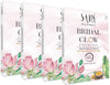 Sara Beauty Bridal Glow Facial Kit For all skin types - 41gm | Organic Glow and Radiance with Gold Haldi & Gotu Kola (Pack of 4)