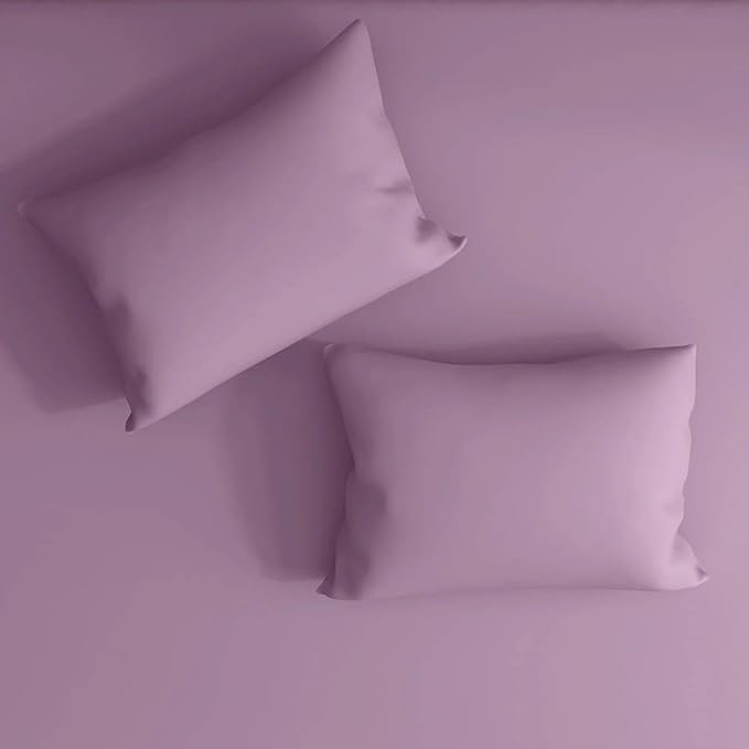 Wakefit Bedsheet for King Size Bedsheet King Size Bed Cotton 2 Pillow Covers Elastic Fitted Sheet Lavender Herb