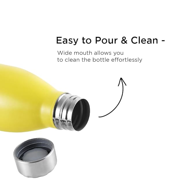 Vinod ICY Classic Stainless Steel Water Bottle Set of 3 - 1000ml