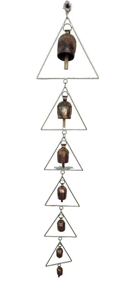 Tej Gifts Metal Bell Wind Chime for Balcony Home 7 Bells Design 2