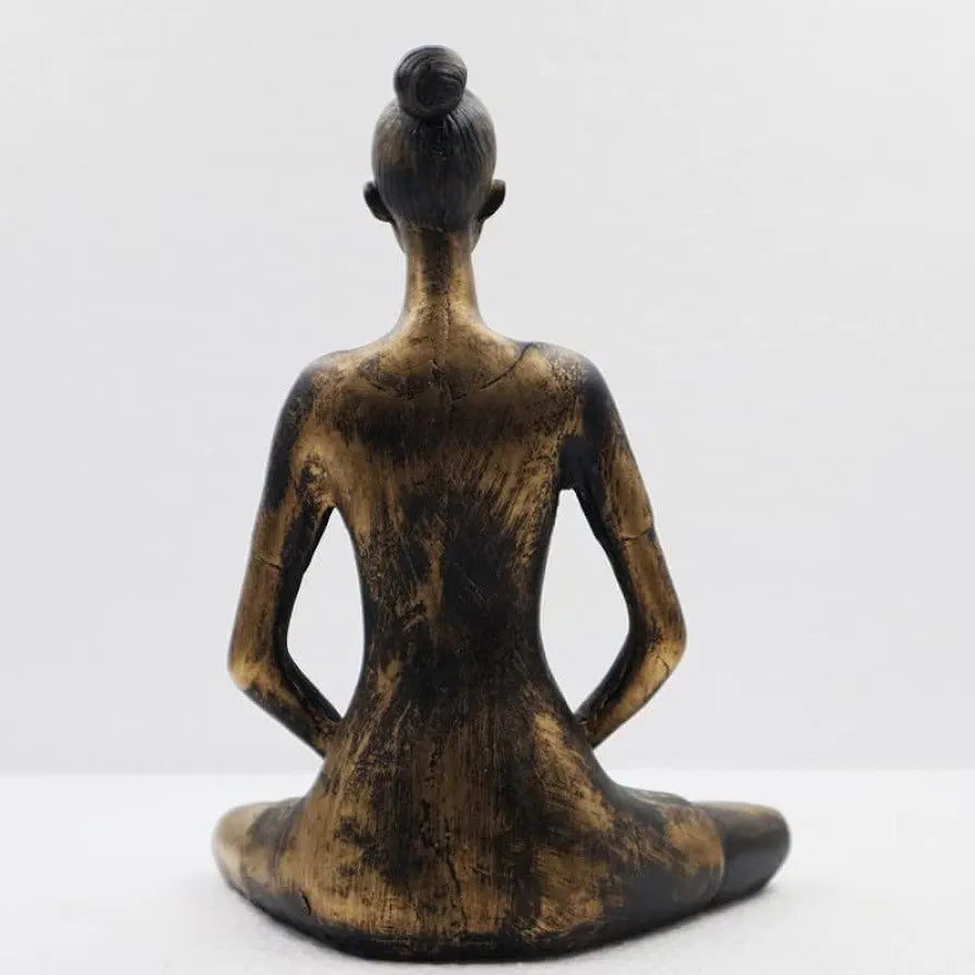 Jaipur Ace Yoga Lady Polyresin Creative Abstract Design Art Figurine Yoga Lady Antique