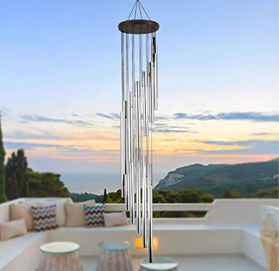 Paradigm Pictures Wind Chimes for Home Silver Color
