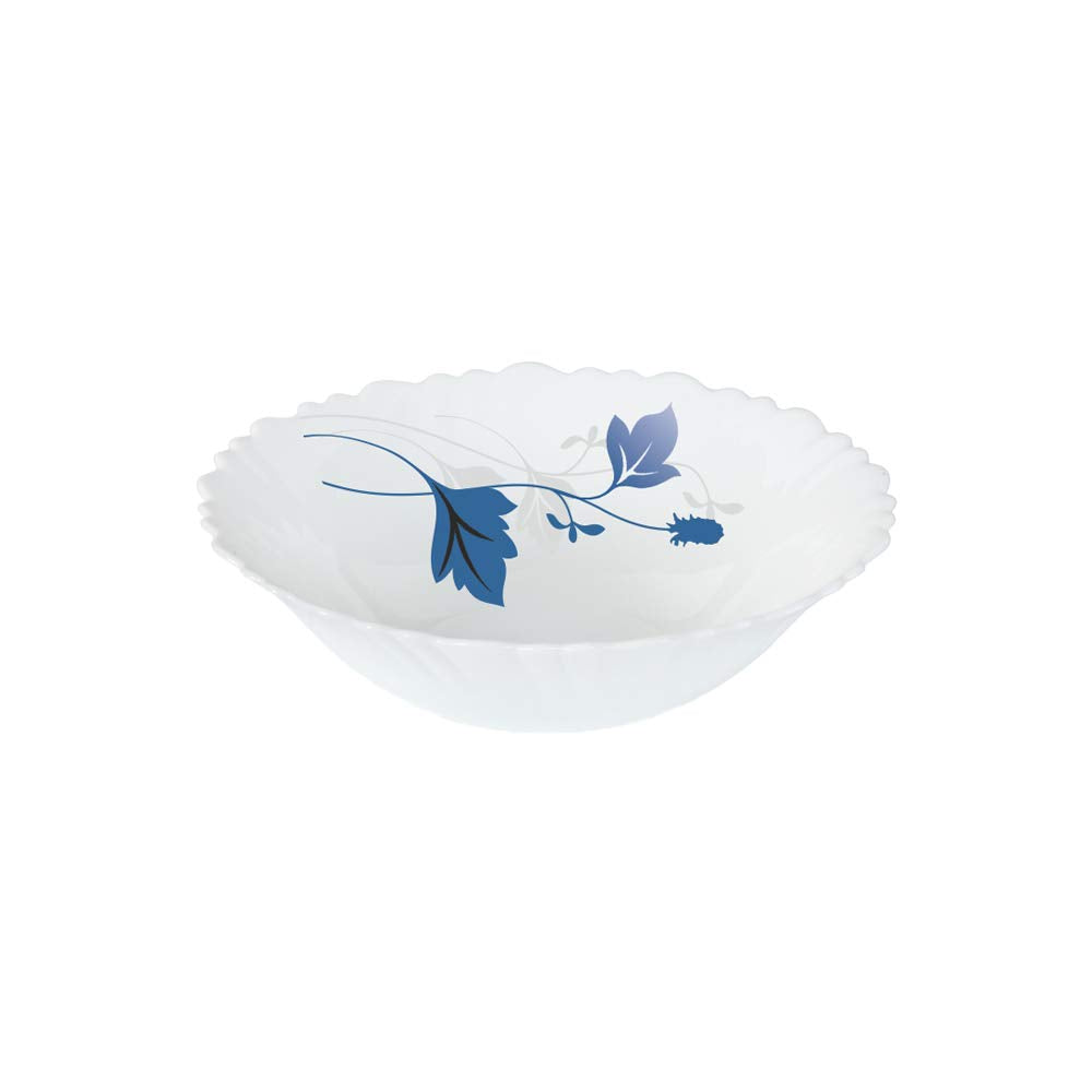 Larah by Borosil Opalware Bowl | Set of 2 | White | 1000 Ml
