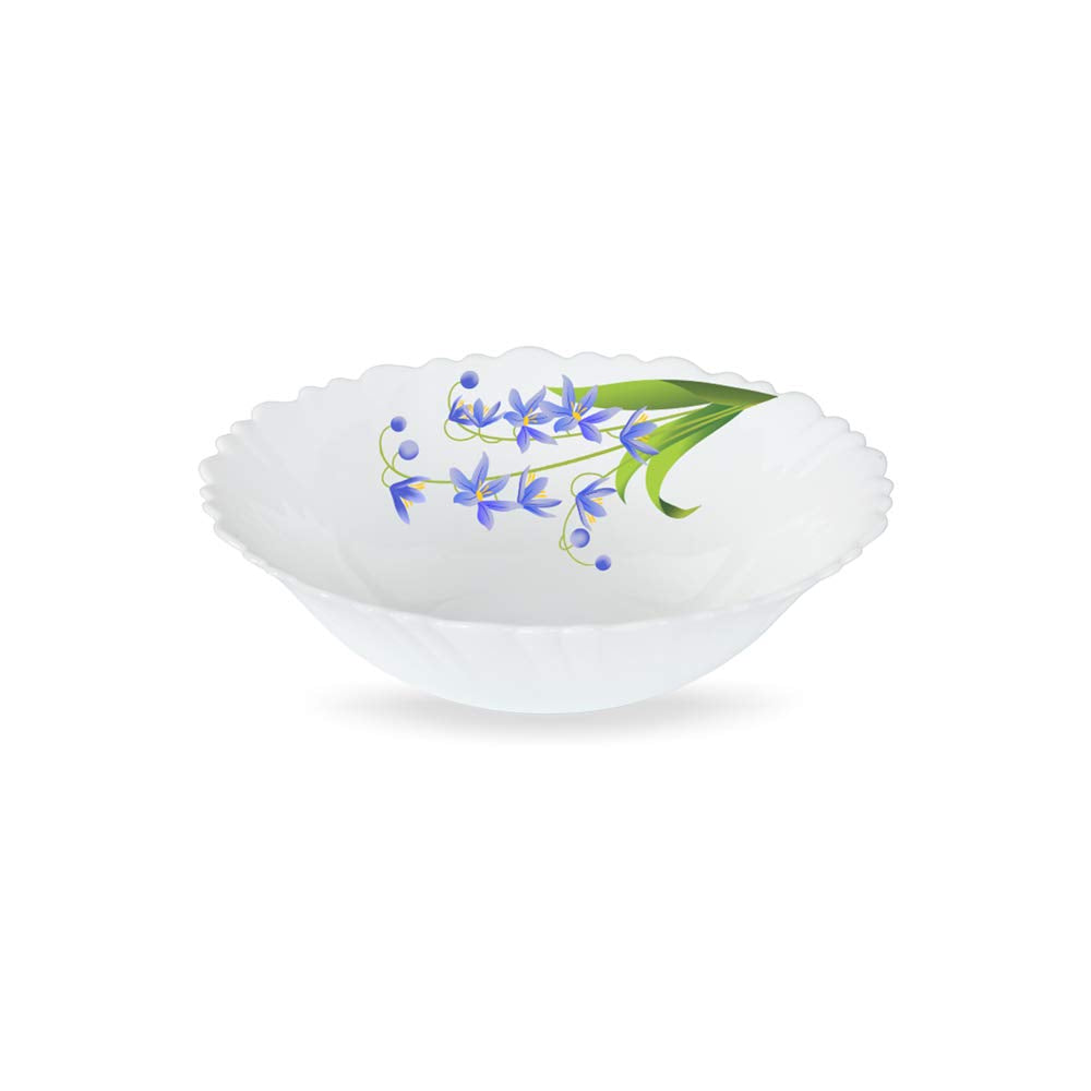 Larah by Borosil Opalware Bowl | 2 Pieces | White