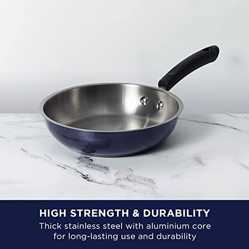 Meyer Centennial Nickel Free Stainless Steel Fry Pan 22cm Blue Diamond