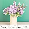 Artificial Multiflora Fake Flowers Bunch Decorative Items Without Vase Pot Purple