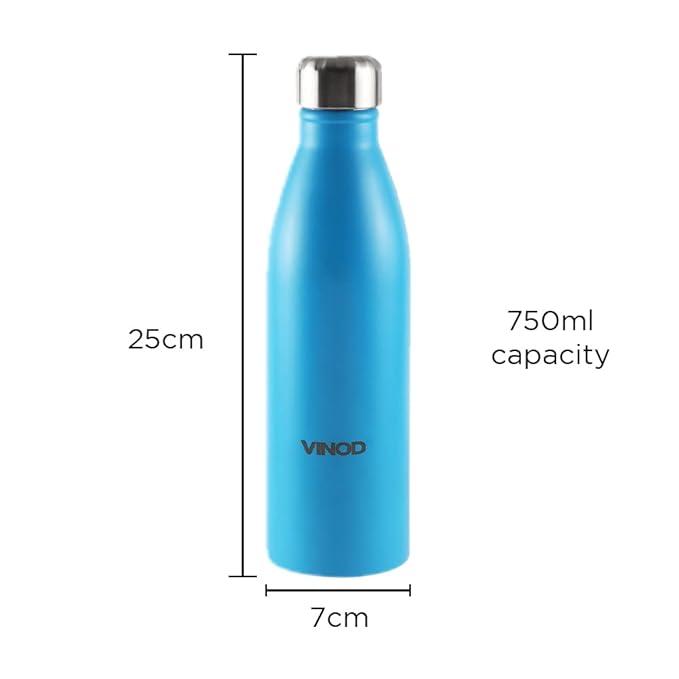 Vinod ICY Classic Stainless Steel Water Bottle Set of 3 - 1000ml
