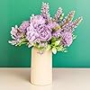 Artificial Multiflora Fake Flowers Bunch Decorative Items Without Vase Pot Purple