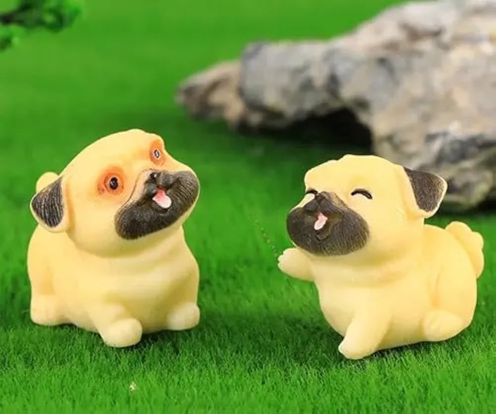 Satyam Kraft Resin 1 Set  Dog Miniature Figurines Decorative Showpiece