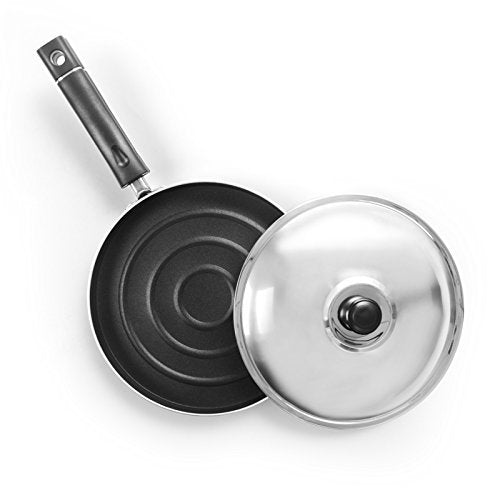 Sumeet Aluminium Pan 1 Pizza Pan 1 Lid (Silver)
