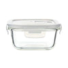 Femora Borosilicate Glass Containers for Kitchen | Storage Box for Kitchen With Air Vent Lid | Set of 1 | 300 Ml