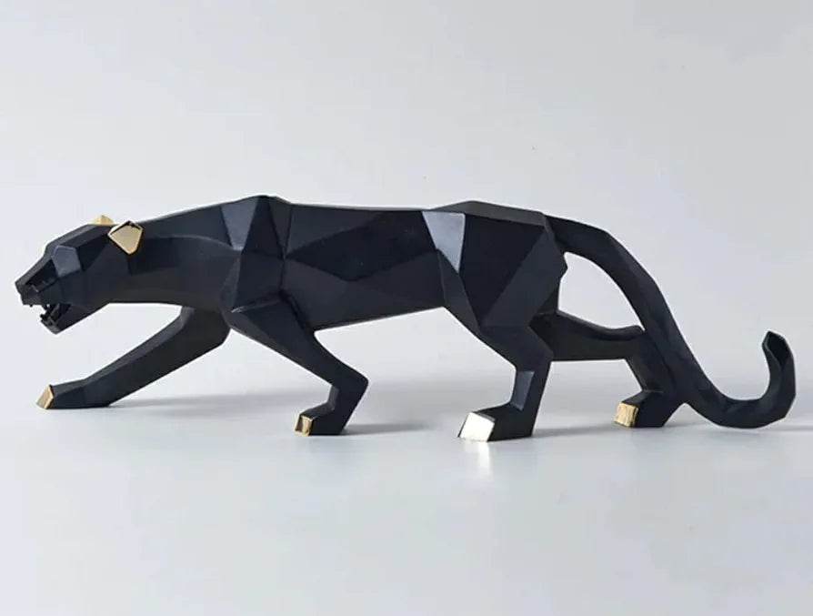 Zart Resin Black Jaguar Showpiece For Home Decor