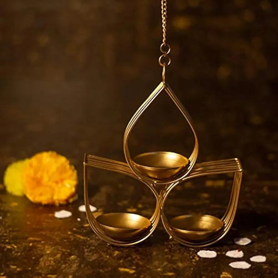 Webelkart Tree Beautiful Wall Hanging Gold Tealight Candle Holder  Metal Wall Sconce