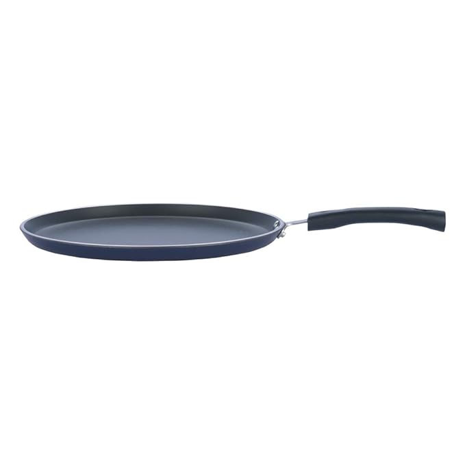 Vinod Zest Aluminium Non Stick Dosa tawa - 30 cm | Flat Bottom Tawa | 5 mm Extra Thick | 3 Layer Ceramic Coating