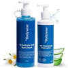 Be Bodywise Body Acne Reduction Kit with 1% Salicylic Acid Body Wash & 10% Niacinamide Hydrating Face & Body Lotion | Prevents Body Acne, Exfoliates & Promotes Glowing Skin | 450 mL