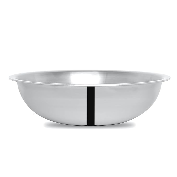 Attil Triply Stainless Steel Tasla Kadai With Induction Base Kadhai Without Handle | Tasla, 22cm - 2 Litres
