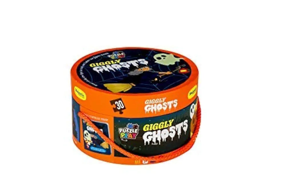 The Book Tree Giggly Ghost Puzzle Box for Kids I 30 Jigsaw Puzzle Pieces & 1 Storybook I Spooky Funtime for Children Age 3+ I for Children by Majestic Book Club