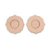Hobby India 10 Pieces Mdf Wooden Tealight Candle Holder for Home and Office Decoration