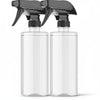 LUMONY Transparent Clear Empty Water Spray Bottles (Pack of 2)