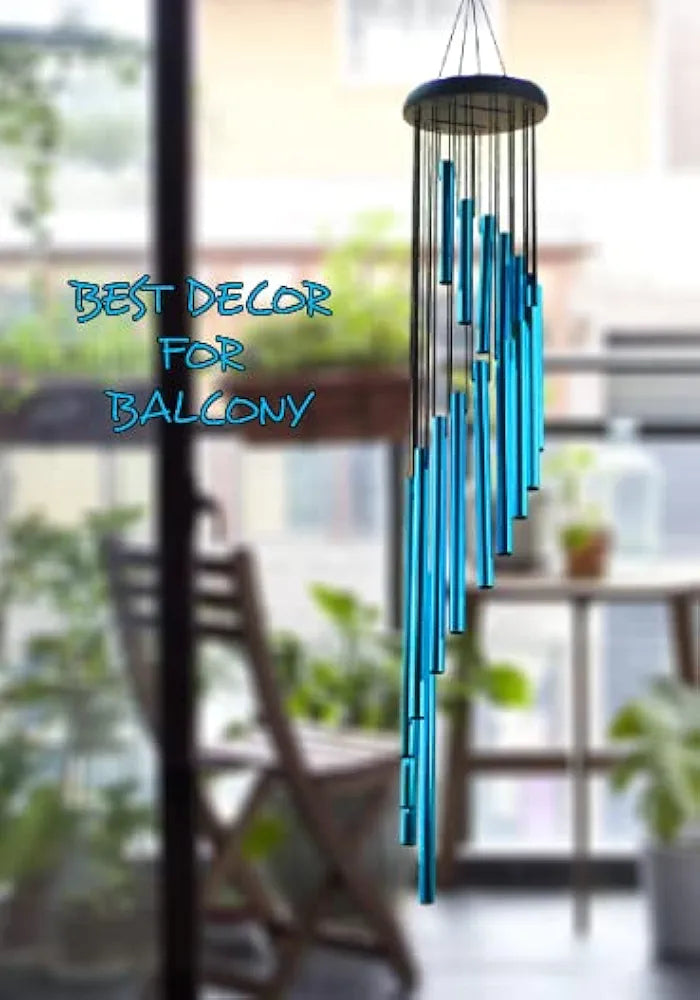 Paradigm Pictures Wind Chimes for Home Blue