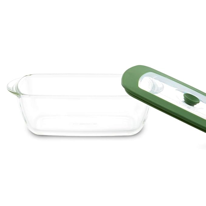 Borosil Glass Dish With Lid | 1 Piece | 1100ml | Transparent