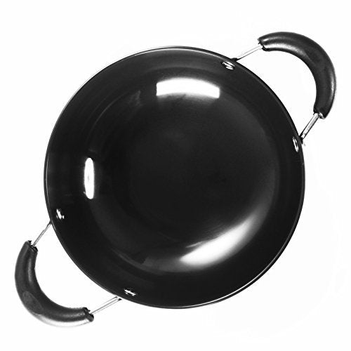 Sumeet 3mm Hard Anodised Deep Kadhai Size 18.5Cm (185mm) (1 Ltr)