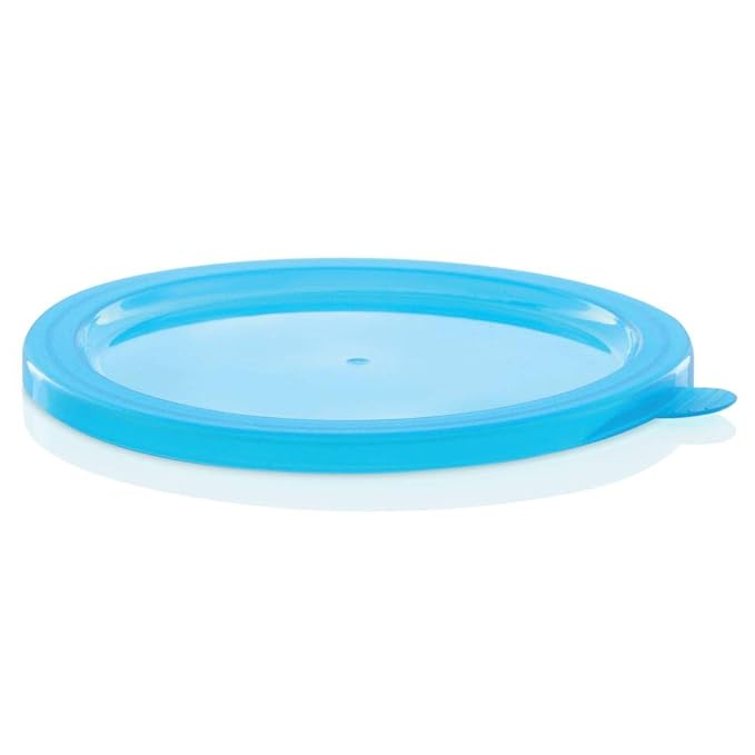 Borosil Glass Mixing & Serving Bowl With Blue Lid | Oven & Microwave Safe Bowl | 500 Ml | Borosilicate Glass