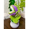 Crochet Flowers Artificial Sunflower Crochet Purple Plant