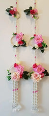 Door Decoration Items Hanging Rose Flowers Multipurpose Wall Side Hanging Pack Of 2 Style-19