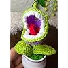 Crochet Flowers Artificial Sunflower Crochet Purple Plant