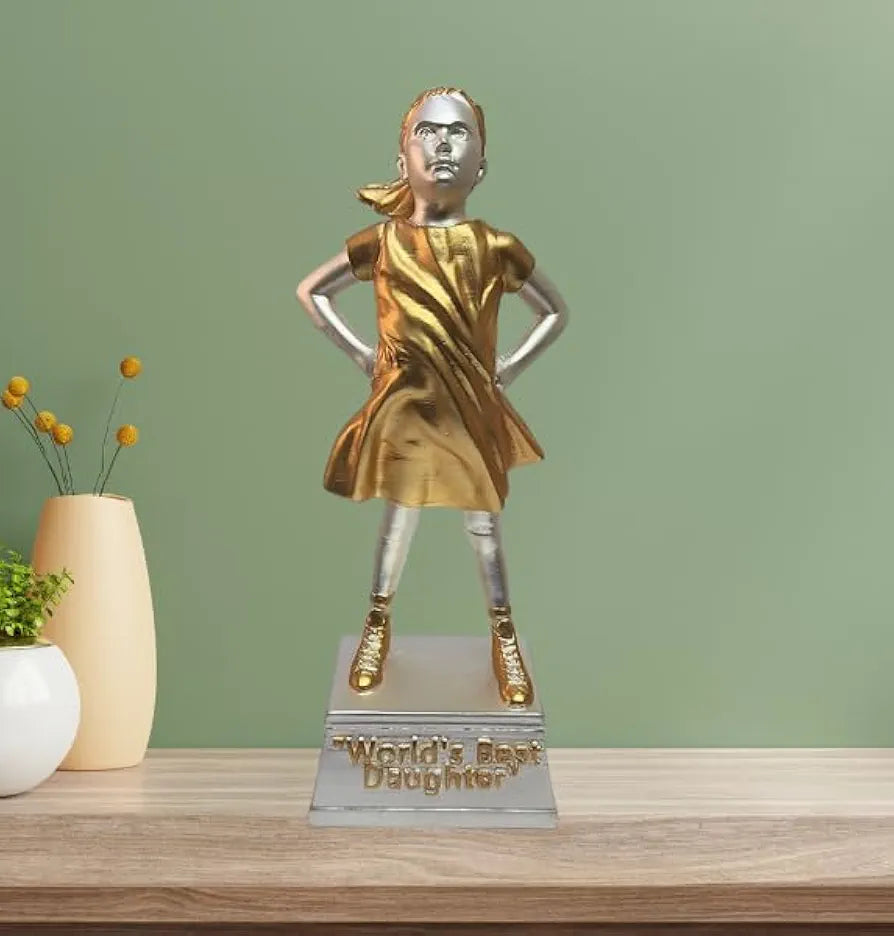 Gold Art India Daughter Figurine Two Tone Matte