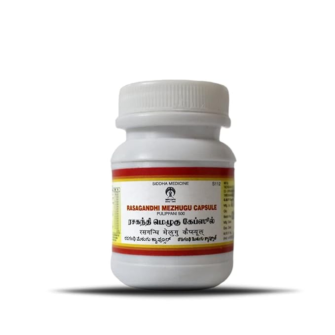 Impcops Ayurveda Rasagandhi Mezhugu Capsule - 100 Caps