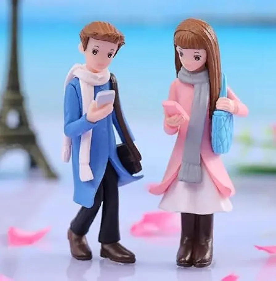Satyam Kraft 2 Couple Resin Set Couple Miniature Romantic Showpiece