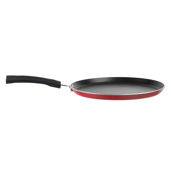 Vinod Popular Non Stick Dosa Tawa 30 Cm With Sturdy Riveted and Virgin Bakelite Handle | Induction and Gas Stove Friendly | Non Toxic