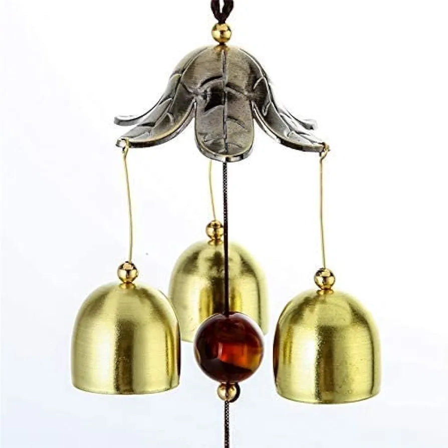 Gupta Fancy Store Wind Chime 9 Bells Gold Tone Metal