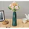 Artificial Multiflora Flower Roses Fake Sticks Bunch Decorative Without Vase Peach Fabric