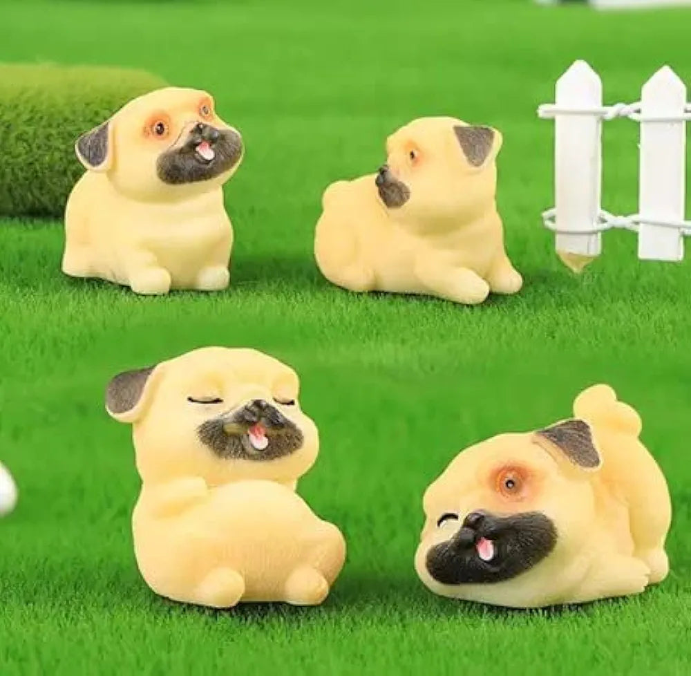 Satyam Kraft Resin 1 Set  Dog Miniature Figurines Decorative Showpiece