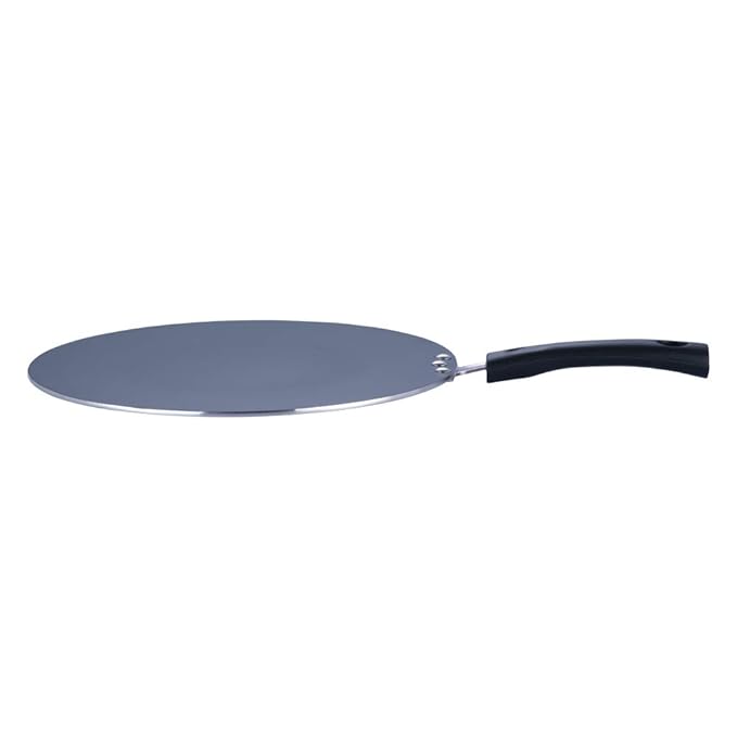 Vinod Zest Aluminium Non Stick Flat Multi Tawa - 30 cm | Triple Layer Ceramic Coating | 4mm Extra Thick Chapati Tawa
