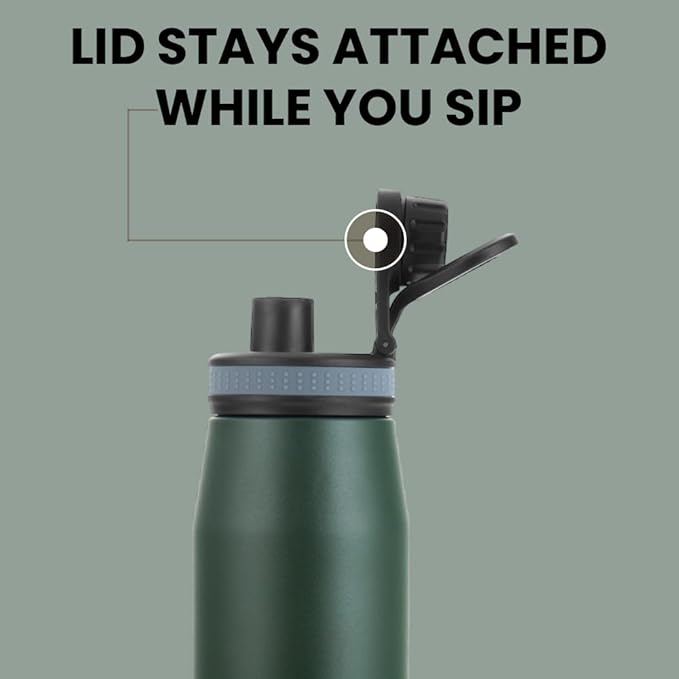 Borosil Hydra Gosports Stainless Steel 900 Ml Water Bottle